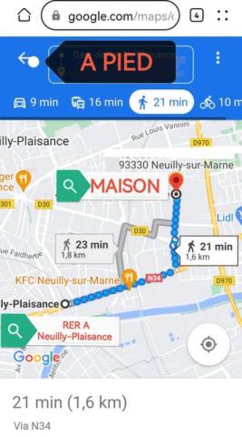 Chambre Dans Une Maison Partagee نويلي-سور-مارن المظهر الخارجي الصورة